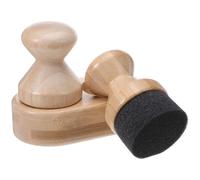 Veemoon Bamboo Cutting Board Oil Applicator Round Mineral Wax Spreader for Wood Surfaces Kitchen Utensils and Charcuterie Block Maintenance Ergonomic Surface Oil Applicator for Even