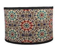 Veemoon Bamboo Lampshade Geometric Pendant Light Shade E27 Socket Modern Abstract Retro Weaving Lampshade Conversation Starter for Bedroom