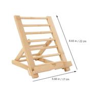 Veemoon Bamboo Phone Stand Desktop Holder Practical Wooden Mobile Device Cradle for Office Living Bedroom and Dorm Use