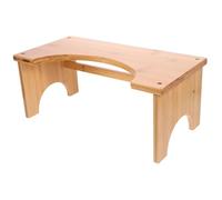 Veemoon Bamboo Toilet Step Stool with Non Slip Pad Stable Squatting Footstool for Bathroom Use Supportive Potty Stool for Pregnant Women and Load Bearing Design for Enhanced Comfort