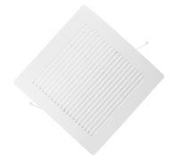 Veemoon Bathroom Exhaust Fan Cover Replacement White Square Spring Grille | ABS Plastic, Ceiling or Wall Fit, Universal 12x12 Opening, for Restroom Ventilation