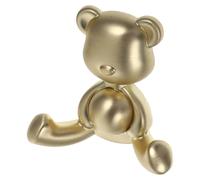 Veemoon Bear Shape Wall Mounted Decorative Hook for Clothes and Belts | Zinc Alloy Build, Golden Finish, Entryway and Office Use, Simple Nordic Style, Holds Small Items
