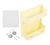 Veemoon Beige Plastic Parrot Feeder for Bird Cage Small Pet Food Container Sturdy Design Relaxing Way of Raising Birds Suitable for Parakeets and Small Pets