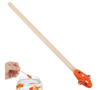 Veemoon Betta Training Wand Wooden Fish Training Stick Easy to Use and Maintain Interactive Play Exercise for Betta Fish Tank