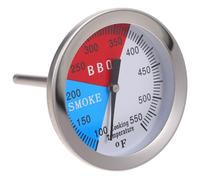 Veemoon Bimetal Dial Thermometer for Bbq Grill and Smoker, Multifunctional Kitchen Oven Temperature Gauge with White Paper Box, Household Baking and Charcoal Grill Use