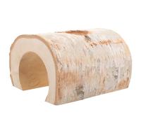 Veemoon Birch Wood Hamster Hideout Tunnel 15cm Wide Wooden Animal Cave with 5cm Inner Hole Chewable Small Pet Tube for Hamsters