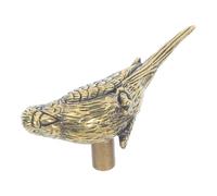Veemoon Bird Cabinet Knobs Brass Pull Handle Golden, Single Hole Cabinet Knob, Comfortable Grip, Versatile Installation, for Bathroom Wardrobe, Vintage Antique Decorative