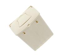 Veemoon Bird Nesting Box Plastic Nesting Box Provides Safe Living Environment Not Easy to Get Deformed Beige Suitable for Garden and Home Small Parrots Lovebirds