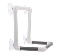 Veemoon Bird Shower Perch Standing Resistant to Falling Not Easy to Break Abs Material with Four Suction Cups for Pet Birds and Parrots Bathroom Use