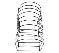 Veemoon Black Iron Beanie Organizer Stand for Winter Hats with Heavy Duty Display Function and Large Capacity, Minimalist Knit Cap Storage Rack for Bedroom or Closet Organization