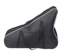 Veemoon Black Oxford Cloth Lyre Harp Bag with Supple Lining Design and Convenient Carrying Strap, for Concerts and Music Storage, 19-string Harp Protective Soft Case