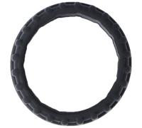 Veemoon Black Silicone Wedding Ring for Men and Women, Breathable round Sports Band, Sturdy Tire Texture, Safe for Profession, Comfortable Fit for Outdoor Activities and Daily Wear