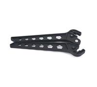 Veemoon Black Spring Loaded Bow Stand for Compound and Traditional Bows | Scissors Style Clips to Bottom Limb, Portable Storage between Shots, for 3d Shoot Range and Field Use