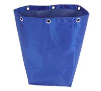Veemoon Blue Cleaning for Easy Collection of Trash Canvas Trolley Bag with Hooks Spacious Design Janitorial Suitable for Cleaning and Housekeeping Carts