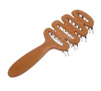 Veemoon Boar Bristle Hair Brush High Crown Comb Plastic Rake Comb for Volumizing Lifts Hair the Roots Stylish Design for Straight Curly Long