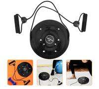 Veemoon Body Massage Twisting Waist Disc with Foot Sole Massage and Resistance Rope, Rotating Exercising Board for Home Fitness and Slimming, Black Waist Shaping Twist Plate for Women