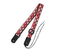 Veemoon Bohemian Style Woven Ukulele Strap Made of Sturdy Nylon and Leather, Practical and Safe Ukulele Shoulder Belt for Comfortable Playing Sessions