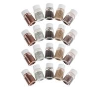 Veemoon Bottles Laboratory Soil Samples for Science Classroom Real Soil Specimens in Vials for Education Scientific Study and Experiment Materials