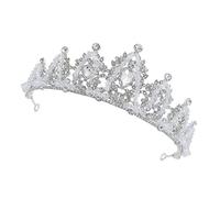 Veemoon Boy Girl's Crown Tiara Beautiful Hair Ornament Creative Head-wear for Girls Party Wear Hair Decorations Queens Crown Silver