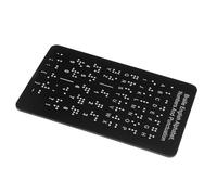Veemoon Braille Alphabet Board with Raised Tactile Dots and Punctuation Durable Educational Tool for Blind Beginners and Multisensory Learning Aid for Braille Literacy Practice Portable