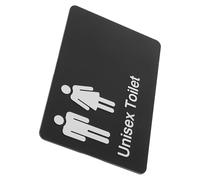 Veemoon Braille Unisex Toilet Sign Restroom Supply Made of Sturdy Abs and Eva, Enhances Accessibility and Assists in Finding Facilities, for Hospitals and Public Spaces
