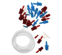 Veemoon Brake Bleed Kit and Threaded Fittings with Hose Clip 14151 Master Cylinder Kit Plastic White Tube for Automation Equipment and Industrial Production Lines