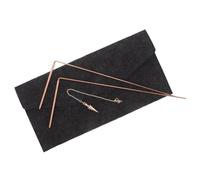 Veemoon Brass Dowsing Rod for Ghost Hunting and Water Detection with Advanced Wear Resistant Technology, Includes Felt Bag, for Treasure Prospecting and Energy Locating