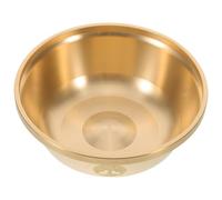 Veemoon Brass Worship Bowl 9Cm Pentagram Copper Offering Bowl Triple Moon Design Home and Temple Ceremonies