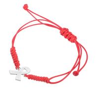 Veemoon Breast Health Awareness Bracelet for Women Handwoven Soft Comfortable Red Ribbon String Design for Everyday Wear Special Occasions
