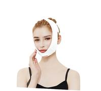 Veemoon Breathable v Line Face Lifting Chin Strap for Women, Adjustable Masseter Muscle Band, White Slimming Mask for Sleep and Face Shape