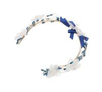 Veemoon Bridal Hair Accessories Handmade Soft Clay Leaf Headband Crystal Wedding Headpiece for Veils Versatile Styling for Brides and Bridesmaids Dreamy Hair Decoration for Romantic