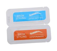 Veemoon Brow Lamination Set 2-step Quick Eyebrow Setting Agent Kit for Shaped Brows Brown Tone Professional DIY Salon Use