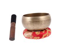 Veemoon Buddhist Sound Bowl Meditation Bowl Coppery Handcrafted for Yoga and Healing Includes Gasket and Stick Random Color
