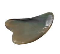 Veemoon Buffalo Horn Gua Sha Board Face Scraping Tool Thick Triangular Massage Plate Portable Skin Scraping Tool for Facial and Body Muscle Relaxation at Home