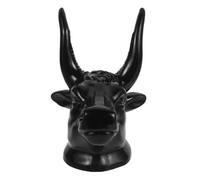 Veemoon Bull Head Easy Installation Guitar Wall Mount Holder with Space-Saving Design Black Abs and Metal Material for Ukulele and Guitar for Home Use