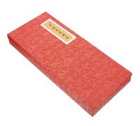 Veemoon Calligraphy Brush Storage Case Red 6pcs Set Paint Brush Organizer Box for Chinese Calligraphy Artists Traditional Painting Supplies Storage