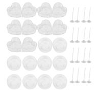 Veemoon Candle to Making and with Heart Molds Kit Rounded Includes Wicks, Smooth, Convenient Use, Gift for Enthusiasts and Craft