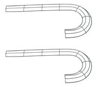 Veemoon Candy Cane Wreath Frame Solid Iron Structure and Not Easy to Deform 2pcs Metal Flower Wreath Frame for Christmas Decoration for Xmas Party Decoration and Terraces