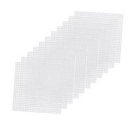 Veemoon Canvas Sheets Square Sheets 30 Pcs White 8x8cm Mesh Cross Canvas Lightweight for Embroidery and Weaving for Tapestry and Craft Projects