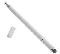 Veemoon Capacitive Stylus Pen, White Three-in-one with Smooth Pen Tip Stainless Steel Alloy and Silicone Material, for Precise Screen and Drawing for Tablets and Phones