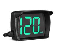 Veemoon Car Hud Display and Automatic On/off Digital Speedometer with Real-time Updates Abs and PC Material, Black Colour LED Head-up Speed for Vehicle Suitable for Car Dashboard Use