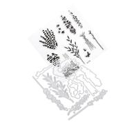 Veemoon Carbon Steel Cutting Dies for Card Making DIY Embossing Stamps with Leaves and Floral Designs Smooth Polished Metal Craft Stencils for Scrapbooking and Handmade Greeting Cards