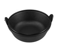 Veemoon Cast Iron Sukiyaki Pot 19Cm - Japanese-Style Thickened Iron Hot Pot for Sukiyaki and Stews, Outdoor Cooking Cauldron Cookware for Home and Picnic Use