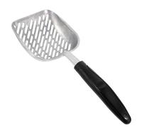 Veemoon Cat Litter Scoop for Efficient Cleaning Stainless Steel with Wide Mouth Design White Pet Shovel to Clean Litter Tray Easily Suitable for Types of Garbage for Cat Owners