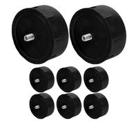 Veemoon Cat Tree Tube Accessories Replacement Plug for DIY Cat Climbing Frame Repair Plastic Metal Cap Enhances Safety Prevents Wobbling 7Cm Black