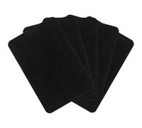 Veemoon CD Cleaning Cloth 5Pcs Black Microfiber Vinyl Record Cleaner for Disc Albums and Turntables Household Accessory for Enhanced Listening Experience