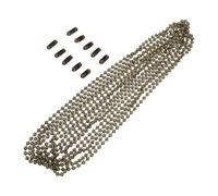 Veemoon Ceiling Fan Chain Extender 3m Beaded Pull Chain with 10 Waist Clips Decorative Fan Pull Replacement for Lights with Connectors for Home Lighting