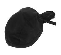 Veemoon Chef Hat Cooking Hat Chef Caps Black Cotton Washable Unisex Simple Style Oil-Resistant Baker Cap for Restaurant Hotel Kitchen Uniform