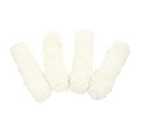 Veemoon Chenille Wool Yarn, 4pcs White for Hand Knitting Soft and Warm Crochet Thread Material Suitable for Hats and Clothes for Small Animals, for Knitting on The Train Or Other Places
