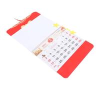 Veemoon Chinese Dragon Wall Calendar Gold Foil Hanging Calendar Home Decorative Lunar Date Traditional Wall Organizer for Office and Family Use